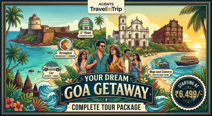 4 Days Scenic Goa Getaway with North & South Sightseeing