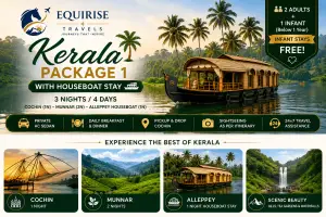 Kerala Premium Escape with AC Deluxe Houseboat