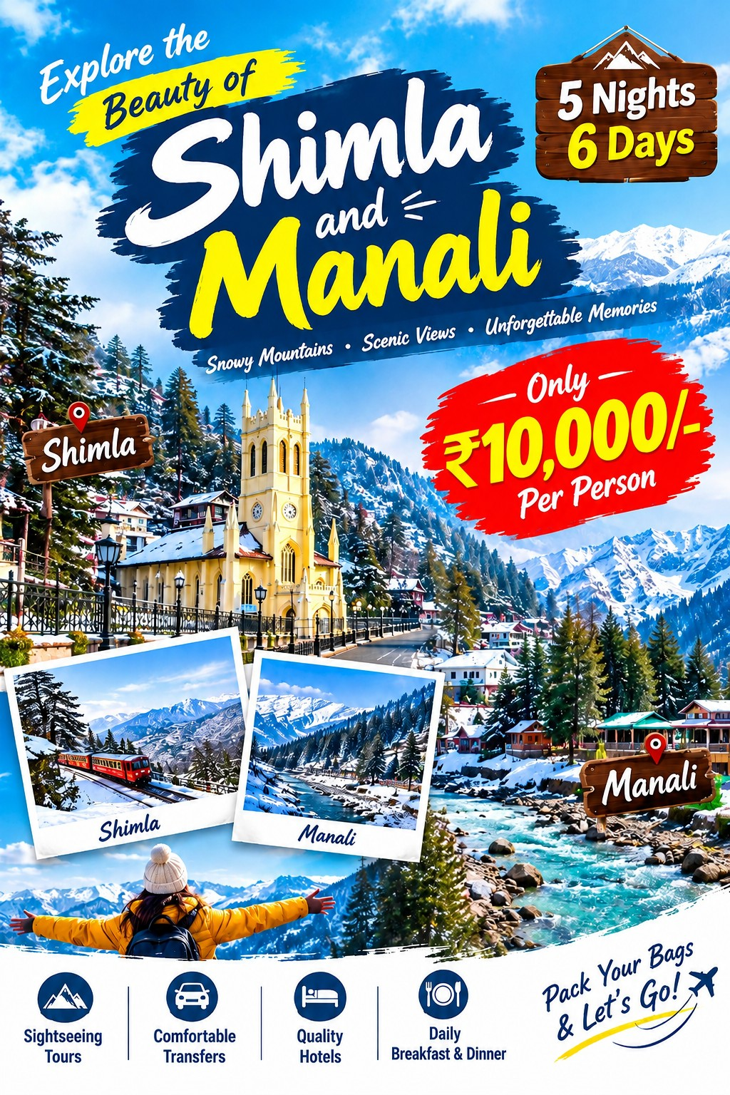 Shimla and Manali Tour Package 5N 6Days
